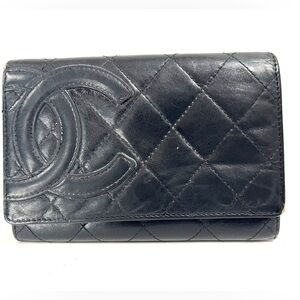 Chanel Quilted Cambon Compact Wallet - Vintage